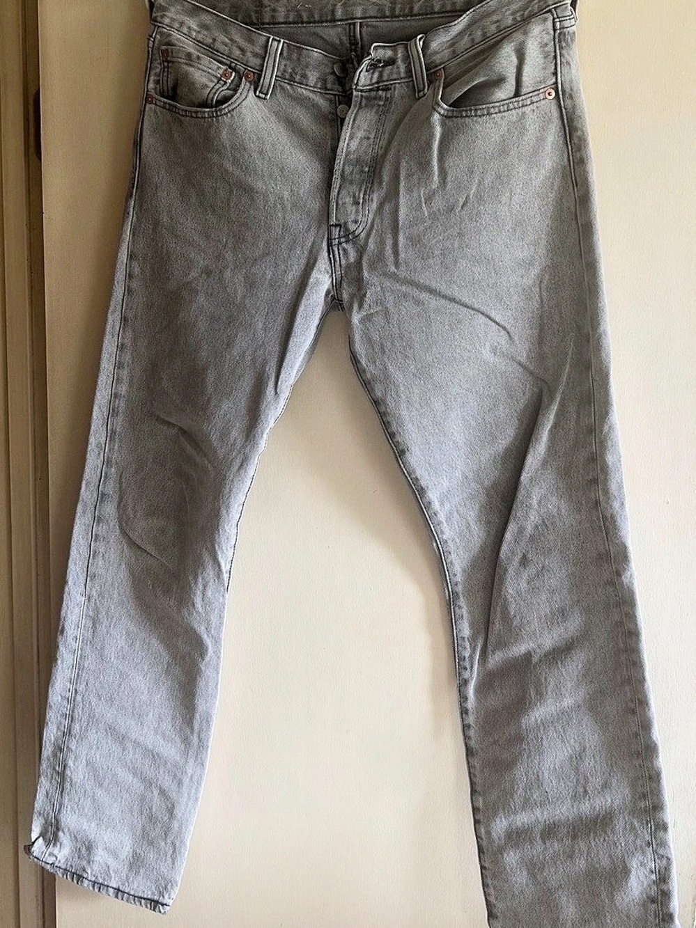 Levi's 501 Original Fit Jeans Original Fit Straight-Leg Jeans Gray Waist 31 x 32